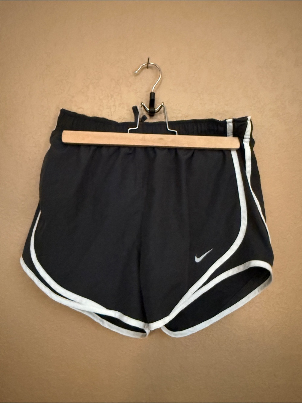 Nike Black Athletic Shorts with White Trim